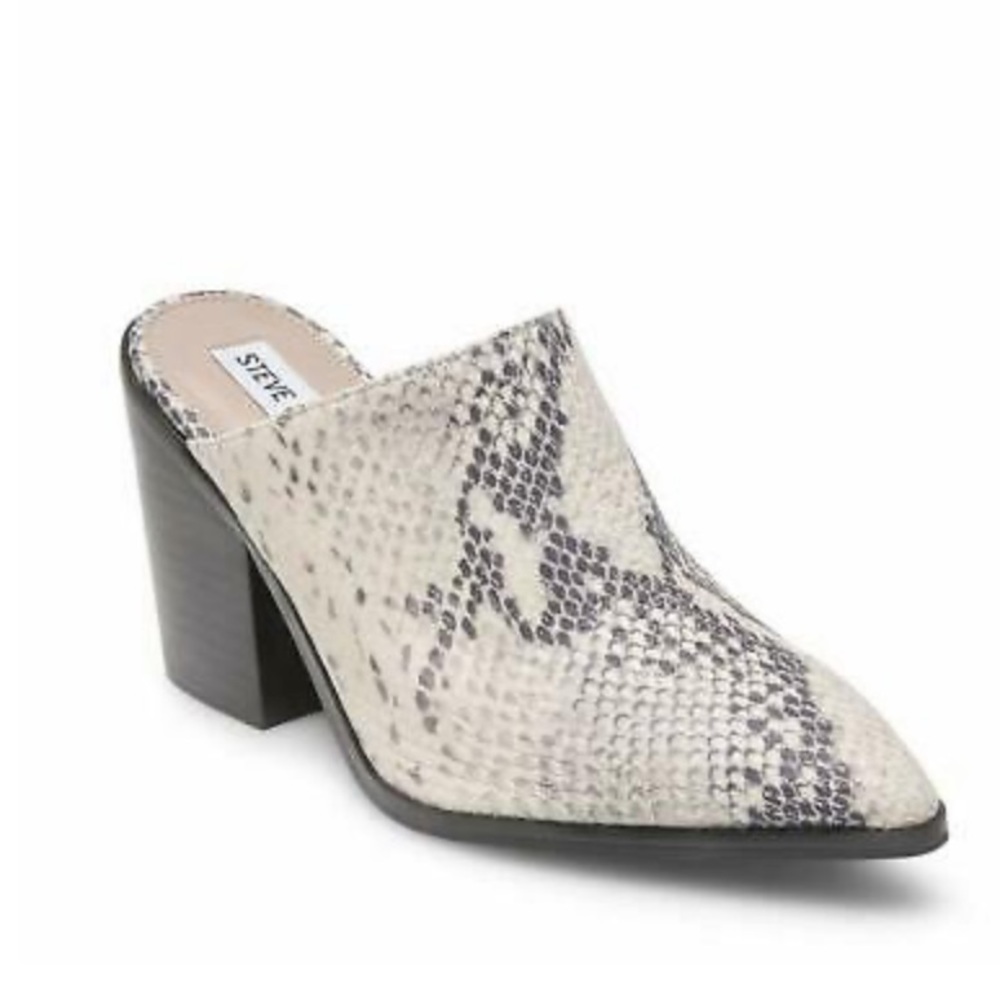 Steve Madden Savina Mules Snakeskin Python New - image 1